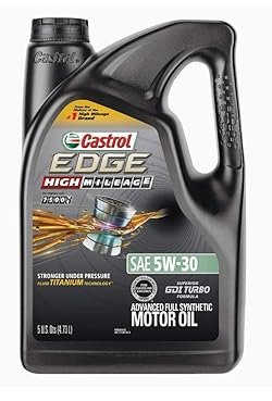 Castrol Edge High Mileage  Full Synthetic Motor Oil,5W-30