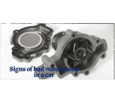 Signs of bad water pump in a car